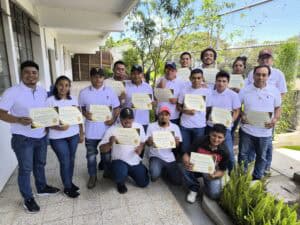 grupo de guías volcán acatenango capacitado
